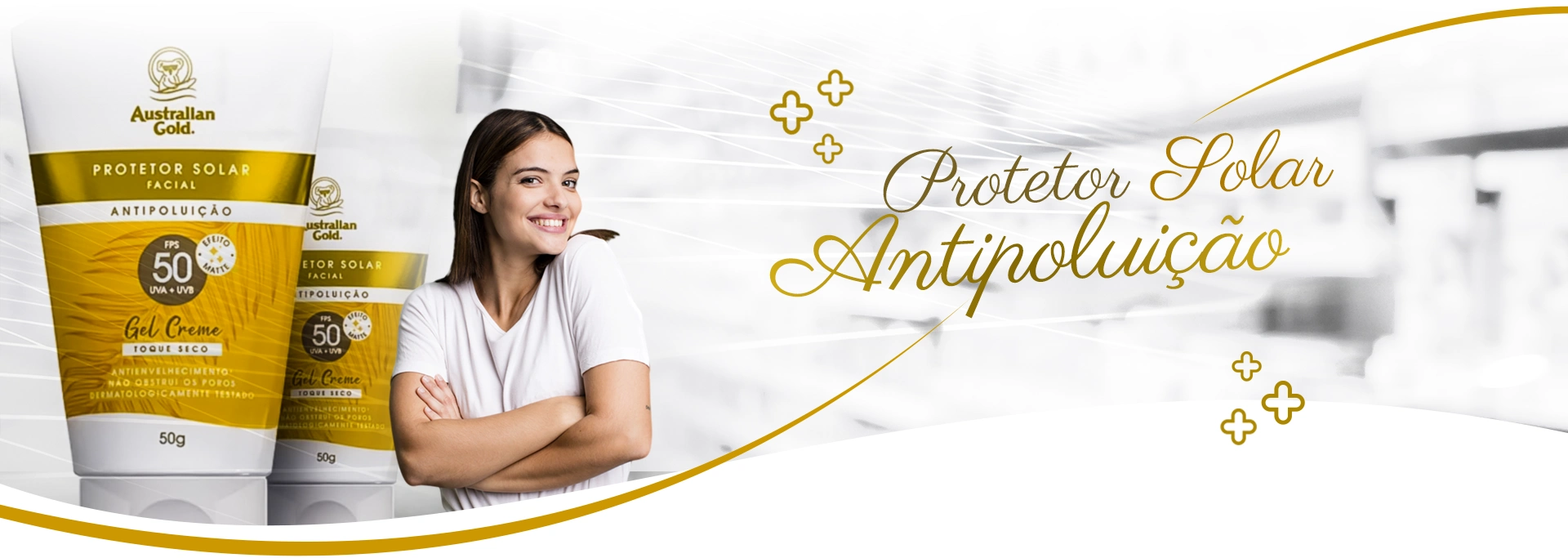 Protetor solar antipoluição